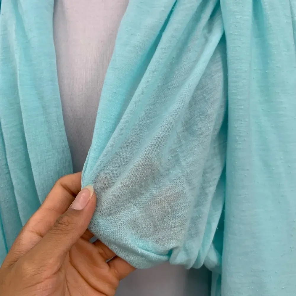 Vintage Lululemon Scarf Womens OS One Size Aqua Infinity Textured Silk Blend